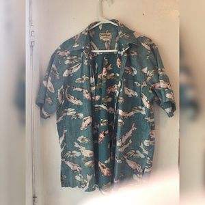 Cooke Street Honolulu Floral Koi Hawaiian Shirt